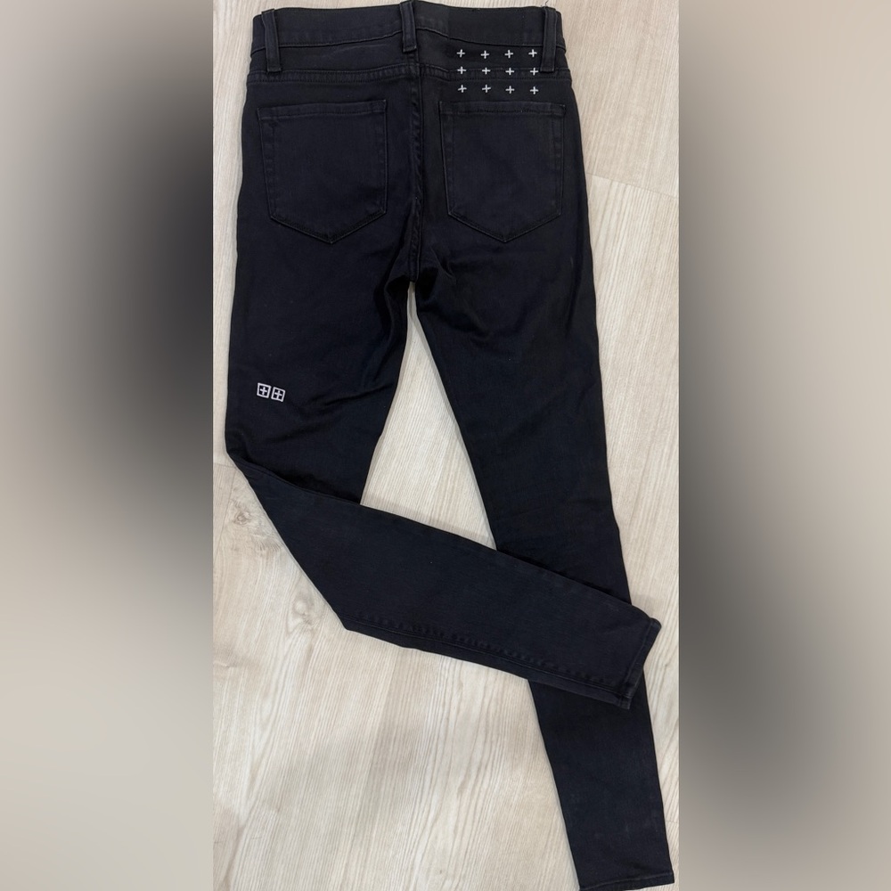 Ksubi Black Skinny Jeans with Studded Back Detail